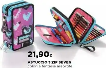 Coop Seven Astuccio 3 Zip Nerf offerta