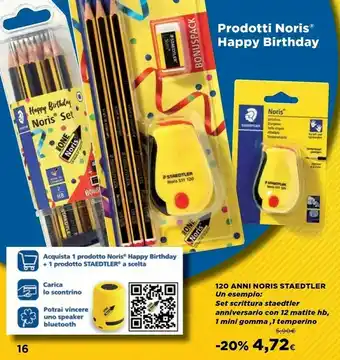 Coop Staedtler Noris Set Scrittura Anniversario Con 12 Matite Hb, 1 Mini Gomma, 1 Temperino offerta