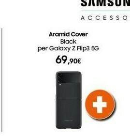 Expert Samsung Aramid Cover Black Per Galaxy Z Flip3 5G offerta