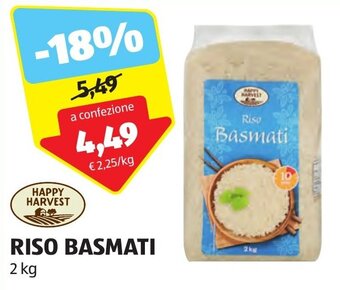 HAPPY HARVEST RISO BASMATI 2 kg