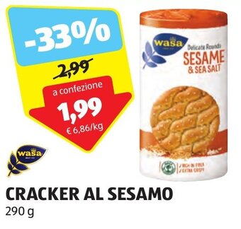 ALDI wasa CRACKER AL SESAMO 290 g offerta
