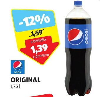 ALDI pepsi ORIGINAL 1,75 l offerta