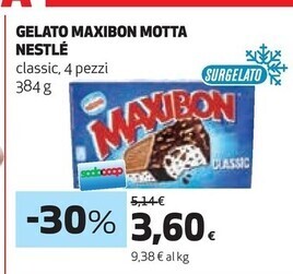 Coop Nestlè gelato maxibon motta offerta
