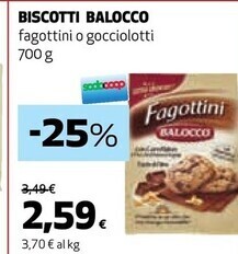 Coop Balocco biscotti offerta