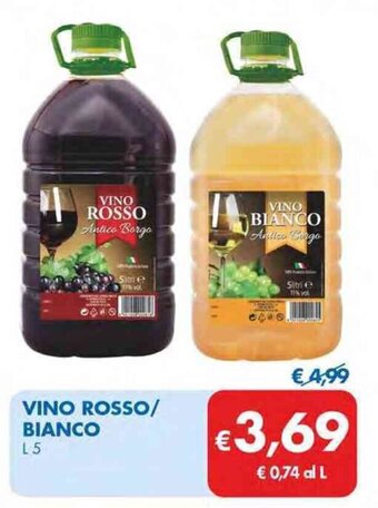 VINO ROSSO/ BIANCO L5