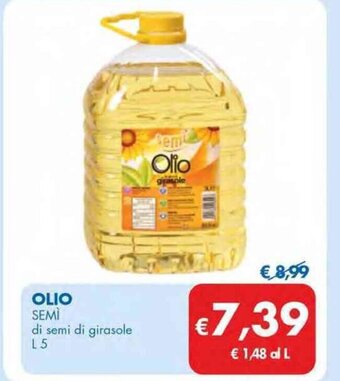 MD Discount OLIO SEMI di semi di girasole L 5 offerta