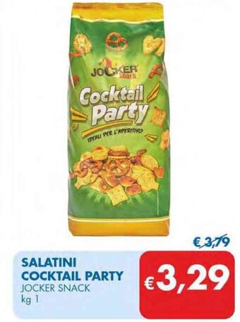 MD Discount SALATINI COCKTAIL PARTY JOCKER SNACK kg 1 offerta