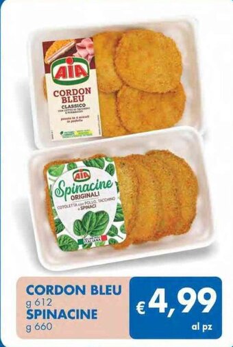 MD Discount CORDON BLEU g612 SPINACINE g 660 offerta