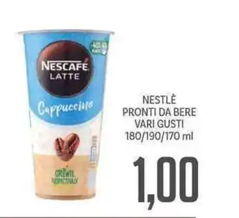 Supermercati Piccolo Nescafé Pronti da Bere 180/190/170ml offerta