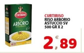 Premium Supermercati CURTIRISO RISO ARBORIO ASTUCCIO SV 500 GR X 2 offerta