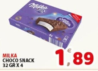 Premium Supermercati MILKA CHOCO SNACK 32 GR X 4 offerta