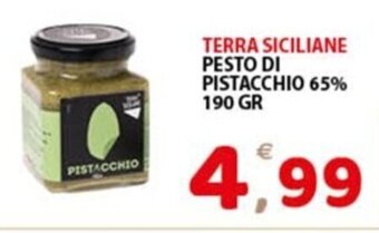 Premium Supermercati TERRA SICILIANE PESTO DI PISTACCHIO 65% 190 GR offerta