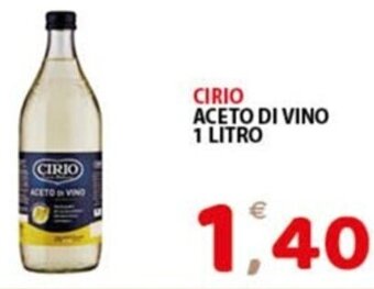 Premium Supermercati CIRIO ACETO DI VINO 1 LITRO offerta