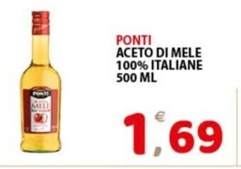Premium Supermercati PONTI ACETO DI MELE 100% ITALIANE 500 ML offerta