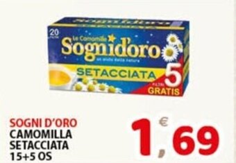 Premium Supermercati SOGNI D'ORO CAMOMILLA SETACCIATA 15+5 OS offerta