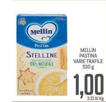 Supermercati Piccolo Mellin Pastina varie trafile 320g offerta