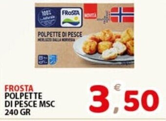 Premium Supermercati FROSTA POLPETTE DI PESCE MSC 240 GR offerta