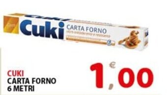 Premium Supermercati CUKI CARTA FORNO 6 METRI offerta