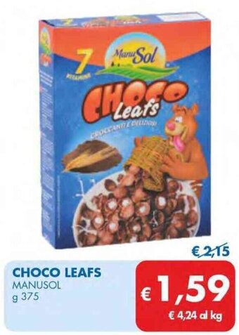 MD Discount CHOCO LEAFS MANUSOL g 375 offerta