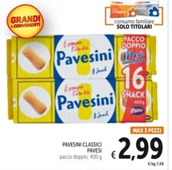 Spazio Conad PAVESINI CLASSICI PAVESI 400 g offerta