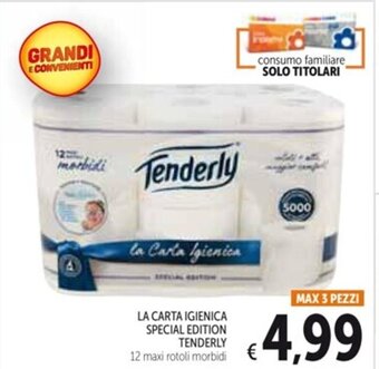 Spazio Conad LA CARTA IGIENICA SPECIAL EDITION TENDERLY offerta