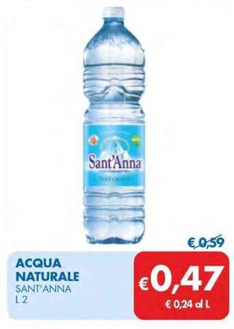 MD Discount ACQUA NATURALE SANT'ANNA L 2 offerta