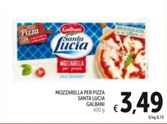 Spazio Conad MOZZARELLA PER PIZZA SANTA LUCIA GALBANI 400 g offerta