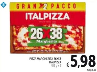Spazio Conad PIZZA MARGHERITA 26X38 ITALPIZZA 485 g x 2 offerta