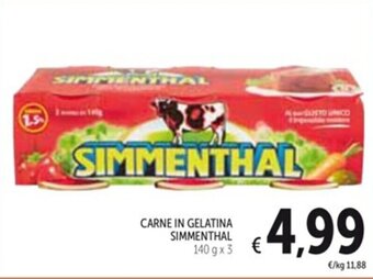 Spazio Conad CARNE IN GELATINA SIMMENTHAL 140 g x 3 offerta