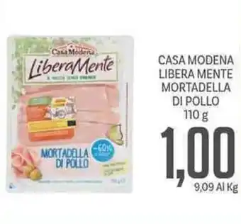 Casa Modena Libera Mente Mortadella di Pollo 110g