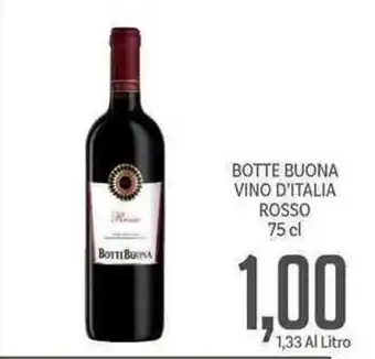 Supermercati Piccolo Botte Buona Vino d'Italia Rosso 75cl offerta
