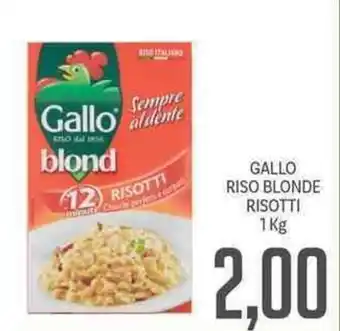 Supermercati Piccolo Gallo Riso Blonde Risotti 1kg offerta