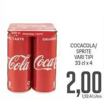 Supermercati Piccolo Coca Cola/Sprite 33cl x 4 offerta