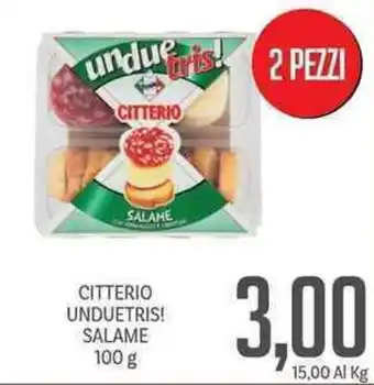 Supermercati Piccolo Citterio Unduetris! Salame 100g offerta