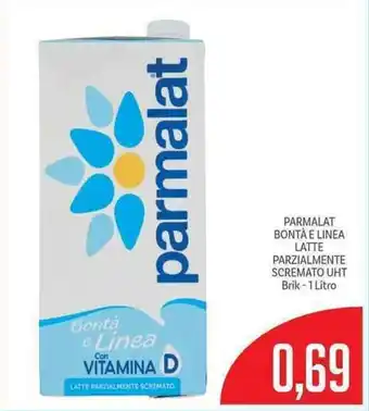 Supermercati Piccolo Parmalat Bontà e Latte Parzialmente Scremato UHT 1 litro offerta