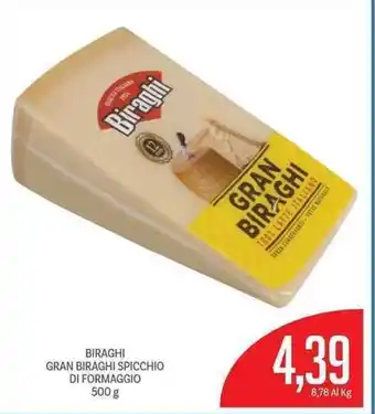 Supermercati Piccolo Biraghi Gran Biraghi Spicchio di Formaggio 500g offerta