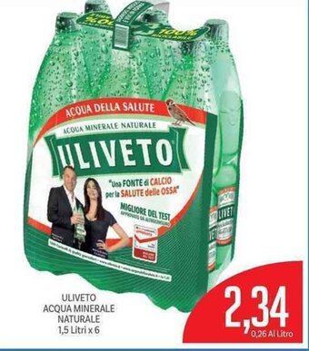 Supermercati Piccolo Uliveto Acqua Minerale Naturale 1,5 Litri x 6 offerta