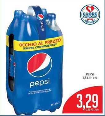 Supermercati Piccolo Pepsi 1,5 Litri x 4 offerta
