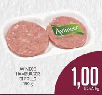 Supermercati Piccolo Avimecc Hamburger di Pollo 160g offerta