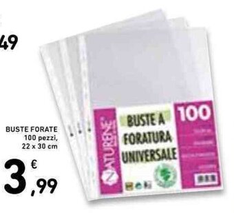 Conad BUSTE FORATE 100 pezzi, 22 x 30 cm offerta