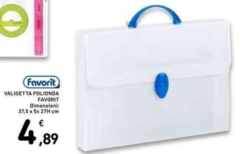 Conad VALIGETTA POLIONDA FAVORIT Dimensioni: 37,5 x 5x 27H cm offerta