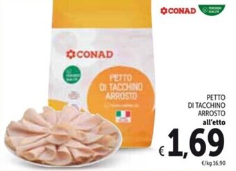 Spazio Conad PETTO DI TACCHINO ARROSTO offerta