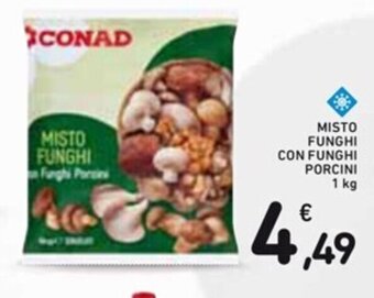 Spazio Conad MISTO FUNGHI CON FUNGHI PORCINI 1 kg offerta