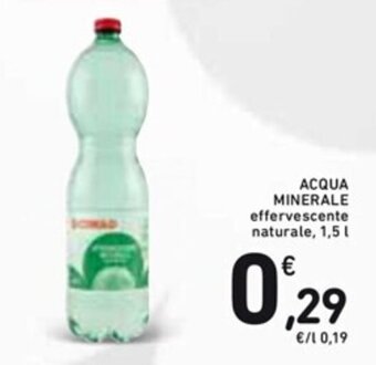 Spazio Conad ACQUA MINERALE effervescente naturale, 1,5 l offerta