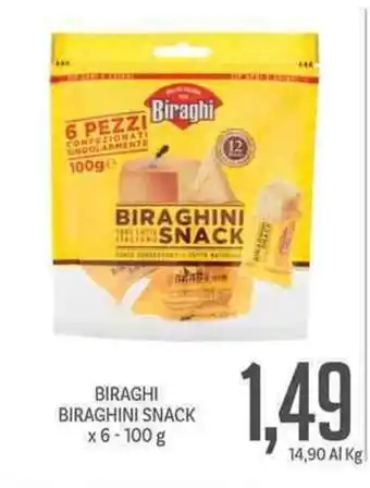 Supermercati Piccolo Biraghi Biraghini Snack x 6 100g offerta
