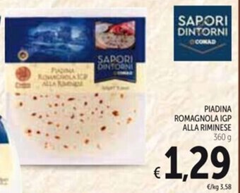 Spazio Conad PIADINA ROMAGNOLA IGP ALLA RIMINESE 360 g offerta