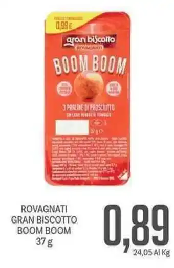 Supermercati Piccolo Rovagnati Gran Biscotto Boom Boom 37g offerta