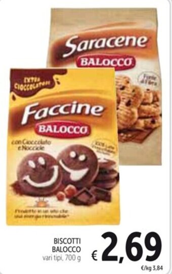 Spazio Conad BISCOTTI BALOCCO vari tipi, 700 g offerta