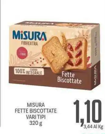 Supermercati Piccolo Misura Fette Biscottate 320g offerta