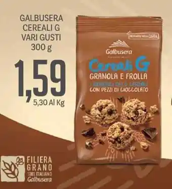 Supermercati Piccolo Galbusera Cereali G 300g offerta